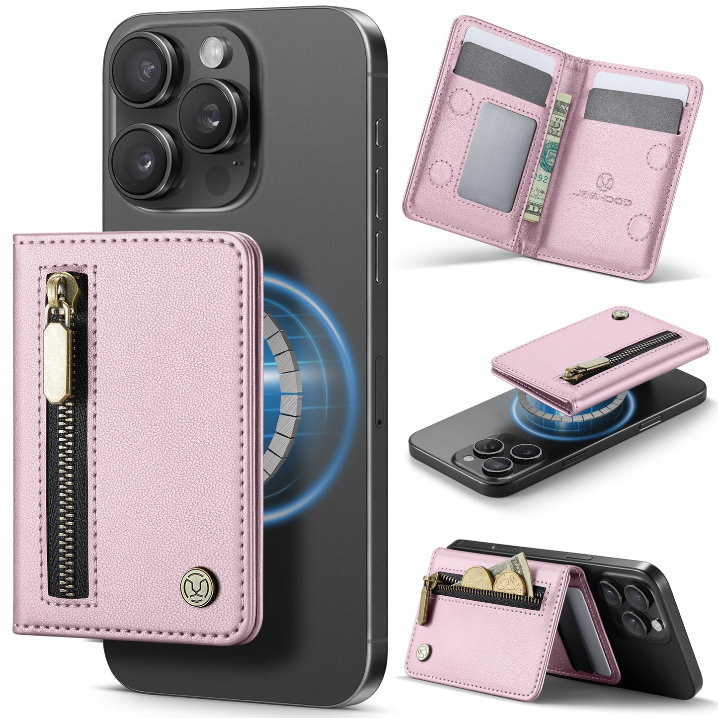 New Magnetic RFID Blocking Card Holder Minimalist Phone Wallet for iPhone 17/16/15/14/13/12/ Pro/Max/Plus/Air