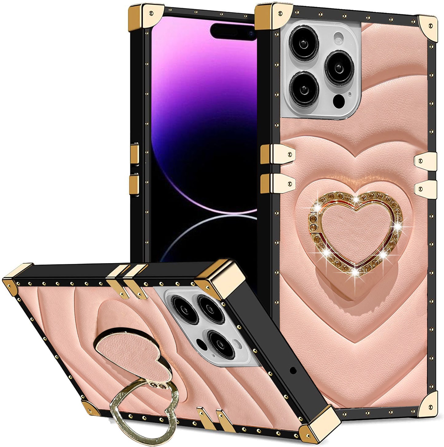 New Love Bracket Anti-fall Phone Case for iPhone
