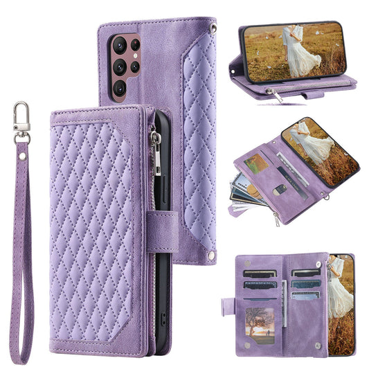 New Zipper Wallet Leather Phone Case for Samsung S25/S25+/S25 Ultra