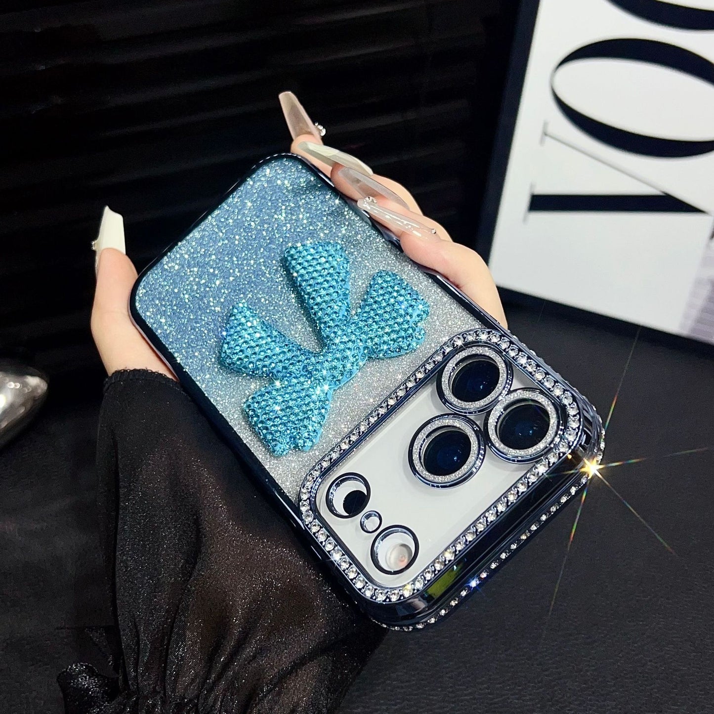 New Bling Bow Phone Case for iPhone 17 Pro Max