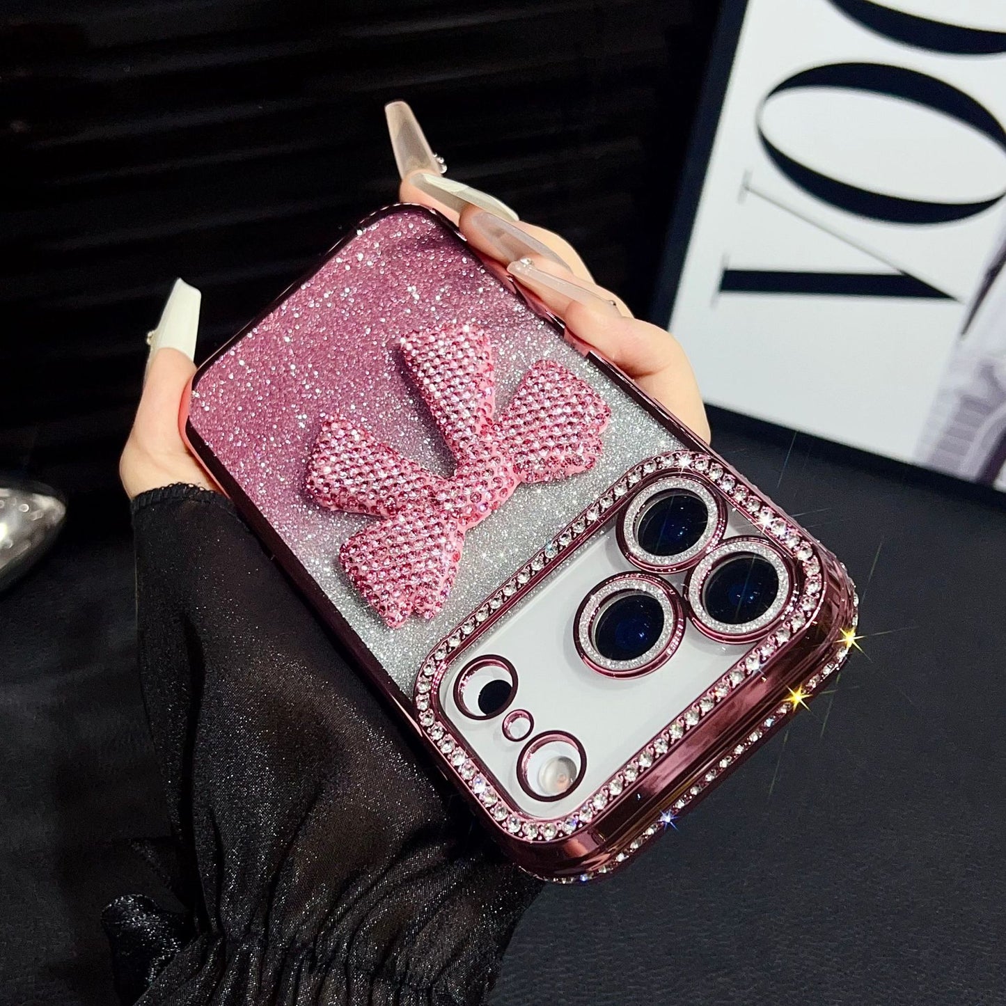 New Bling Bow Phone Case for iPhone 17 Pro Max
