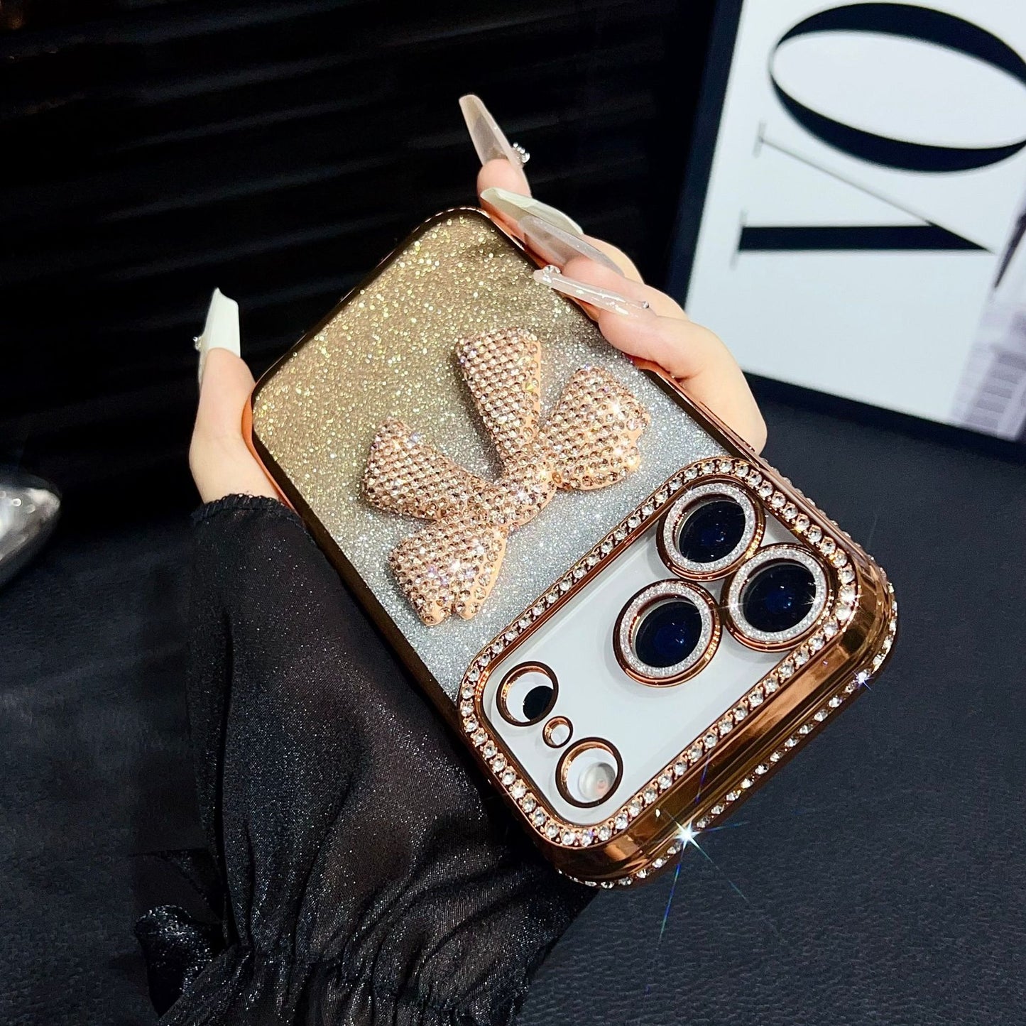 New Bling Bow Phone Case for iPhone 17 Pro Max