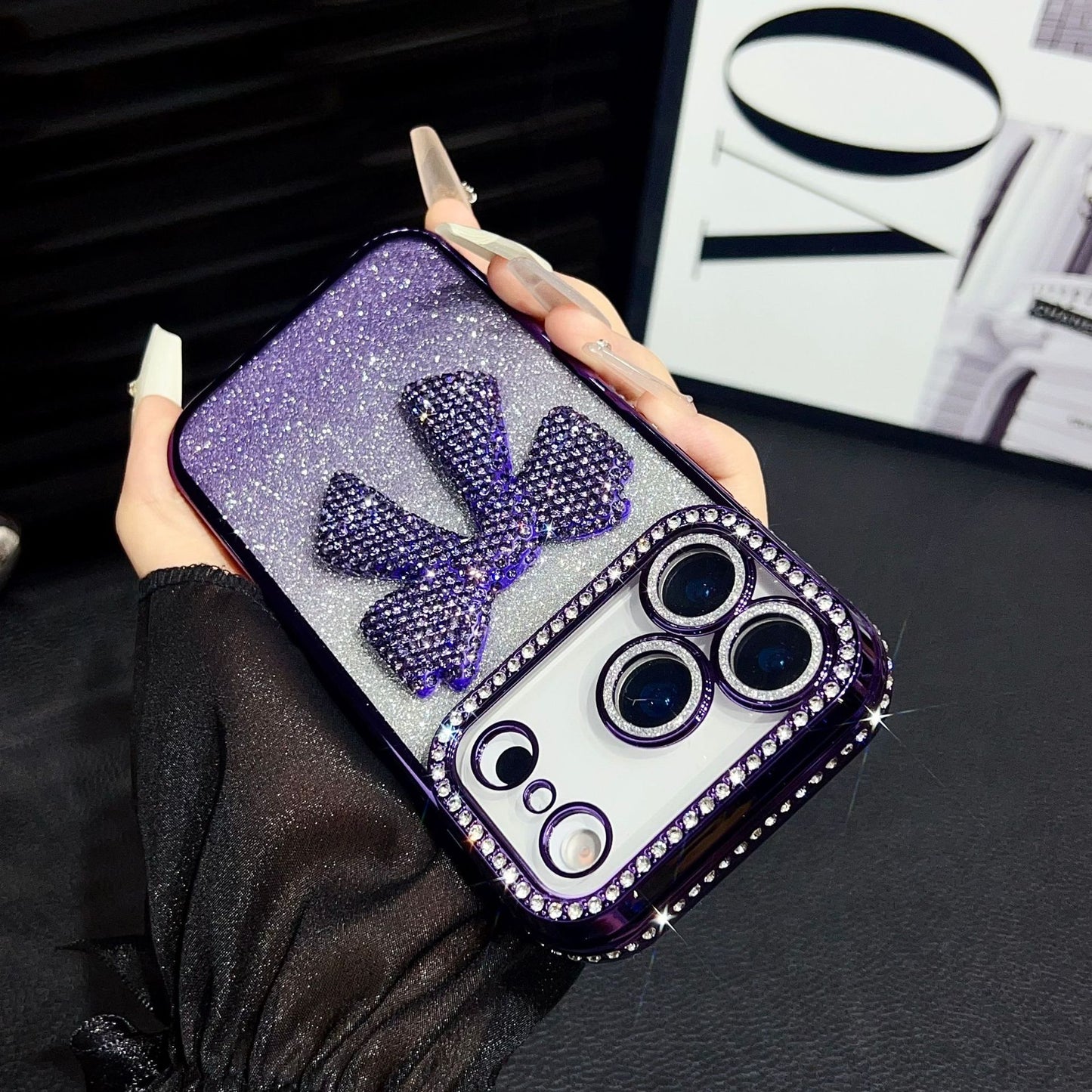 New Bling Bow Phone Case for iPhone 17 Pro Max